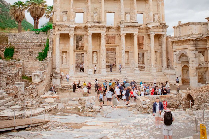 The Library of Celsus at the ancient city of Ephesus, near Selçuk, Turkey